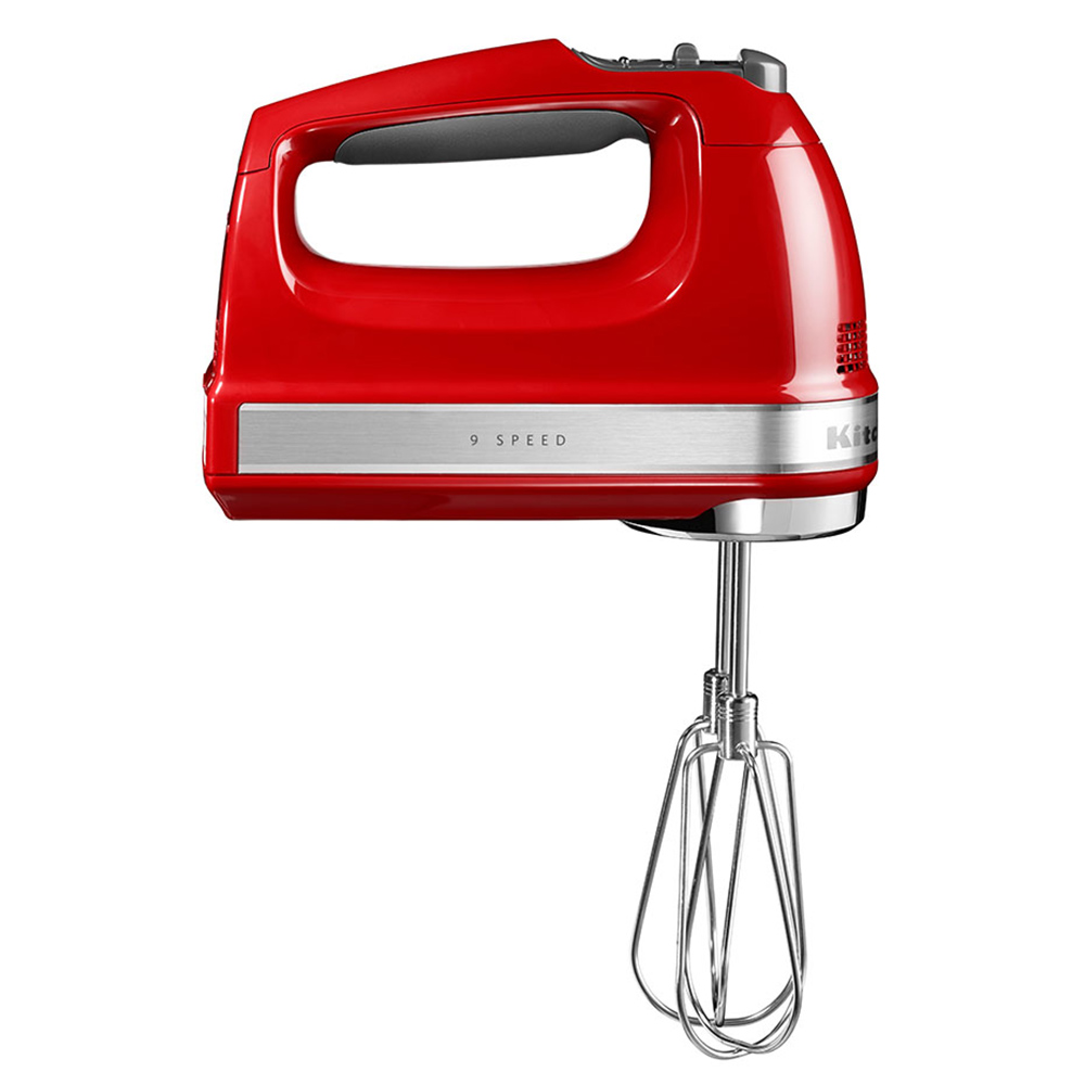 KitchenAid - 9 Speed Digital Electric Hand Mixer - Empire Red - 85 W