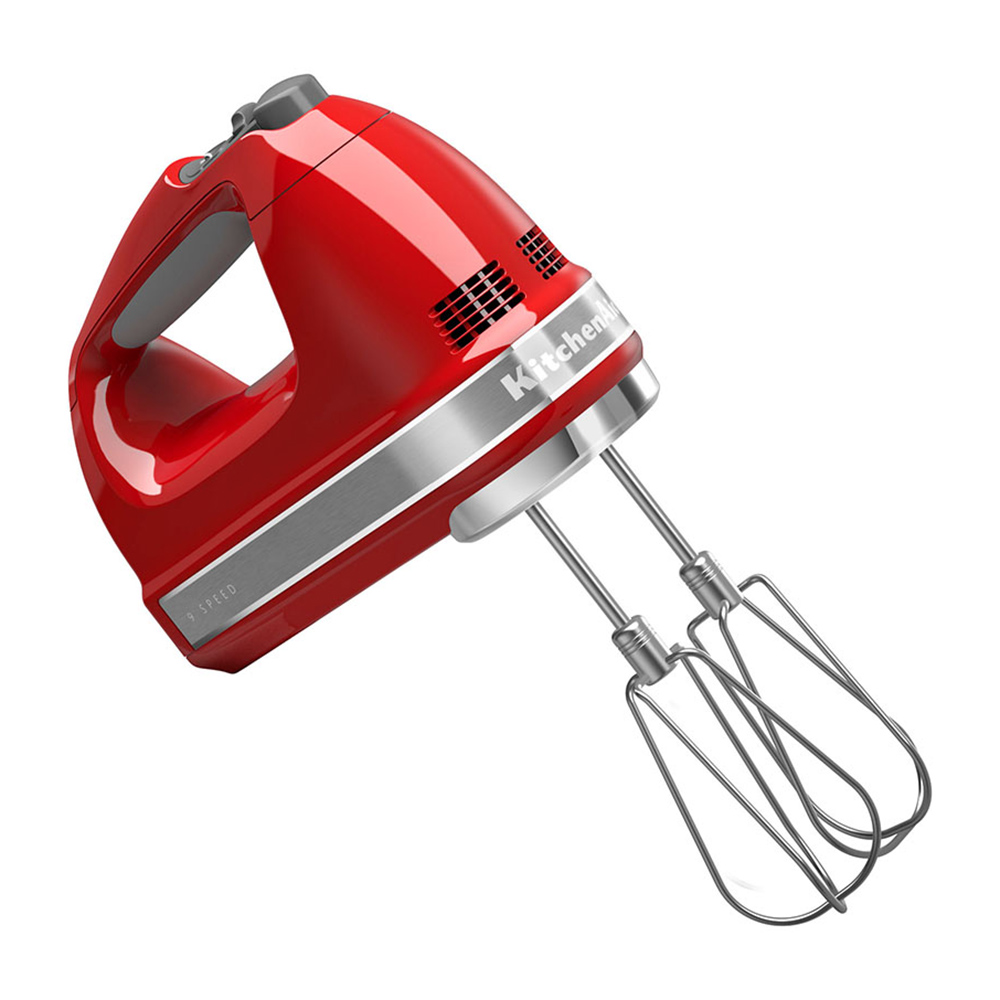 KitchenAid - 9 Speed Digital Electric Hand Mixer - Empire Red - 85 W