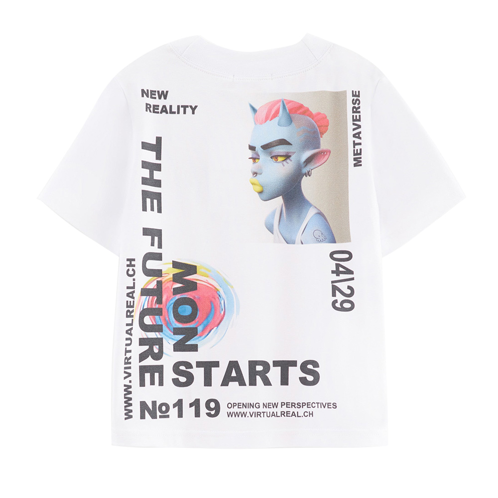 Bell Bimbo - Girls Back Printed T-Shirt - White