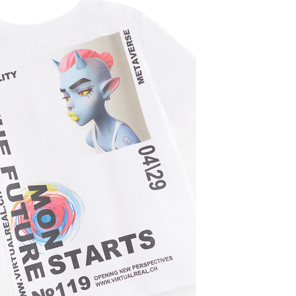 Bell Bimbo - Girls Back Printed T-Shirt - White