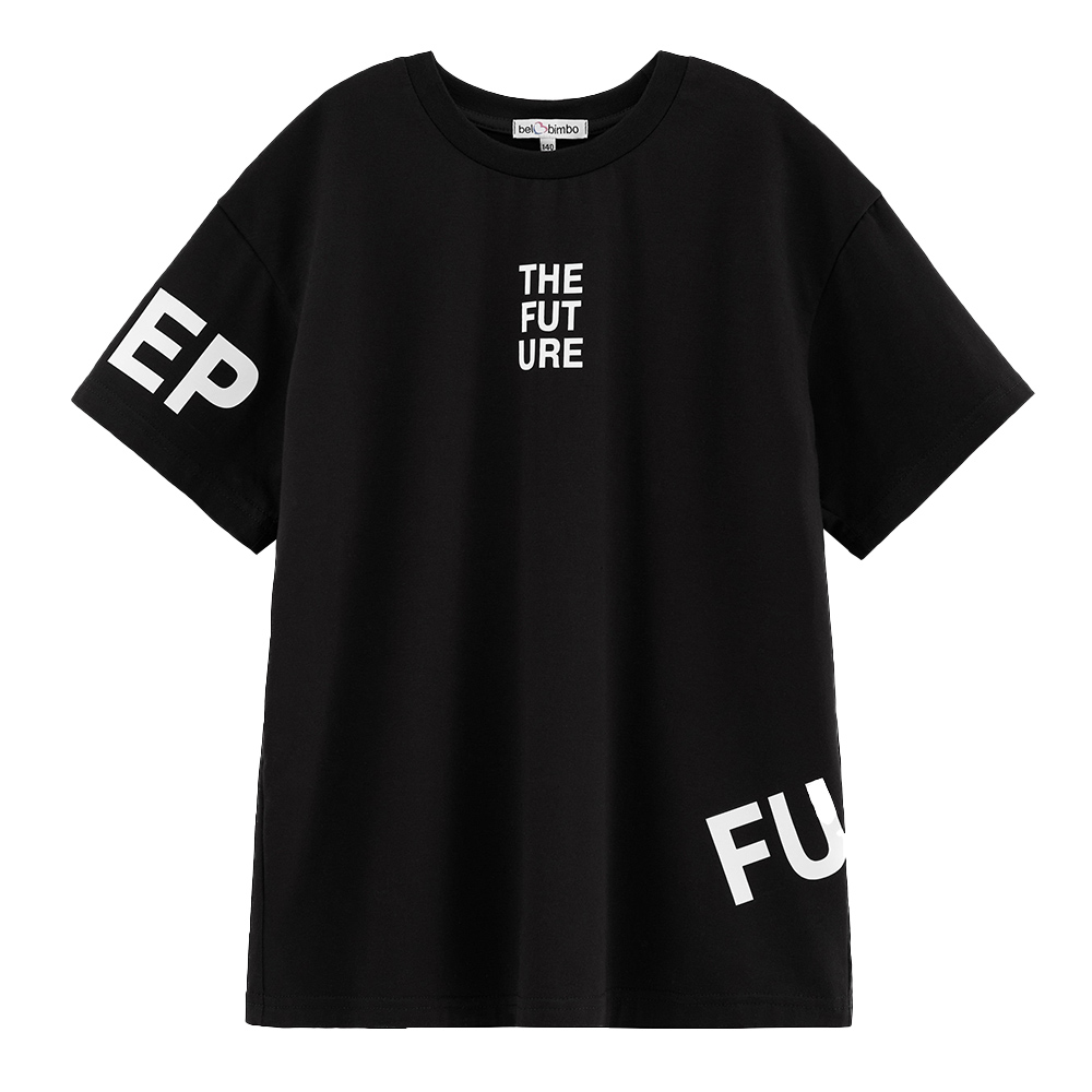 Bell Bimbo - Boys Future Print T-shirt - Black