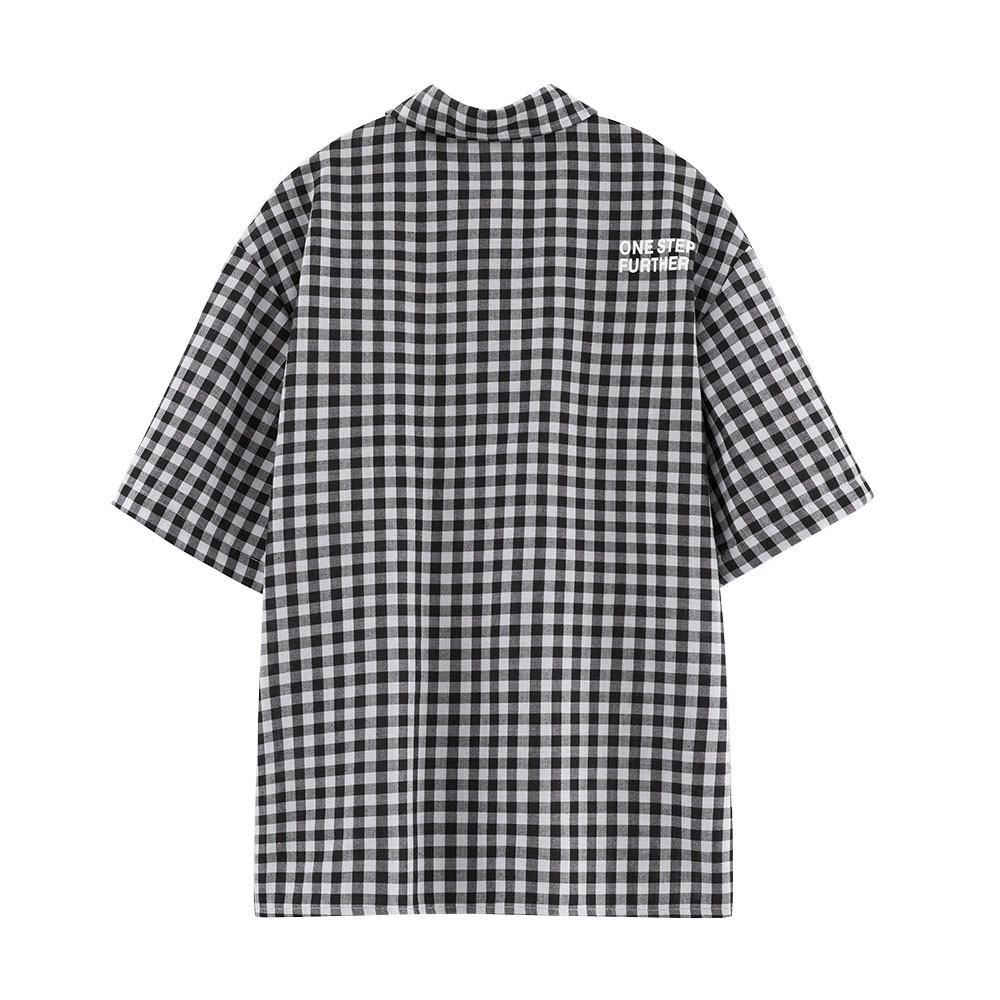 Bell Bimbo - Boys Checks Print Shirt - Black/White