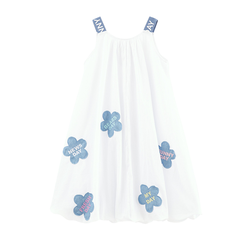 Bell Bimbo - Girls Bubble Dress - White