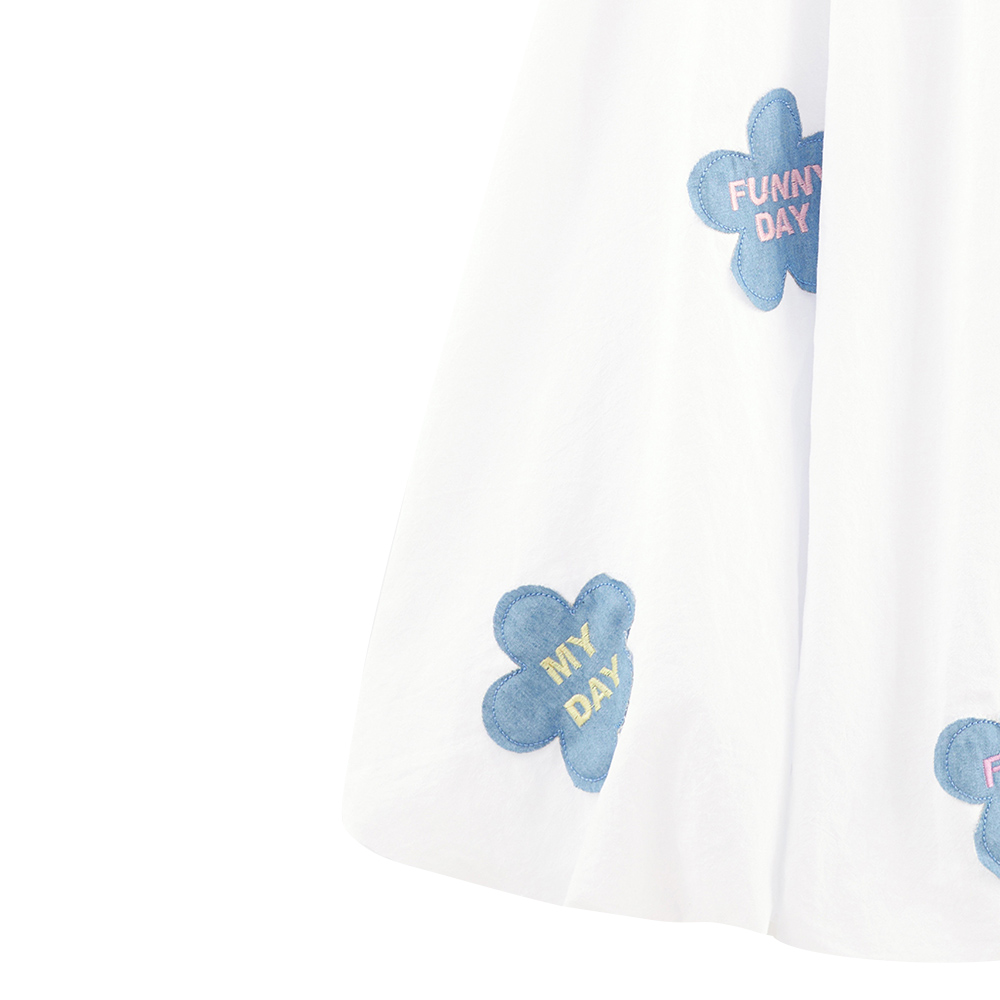 Bell Bimbo - Girls Bubble Dress - White