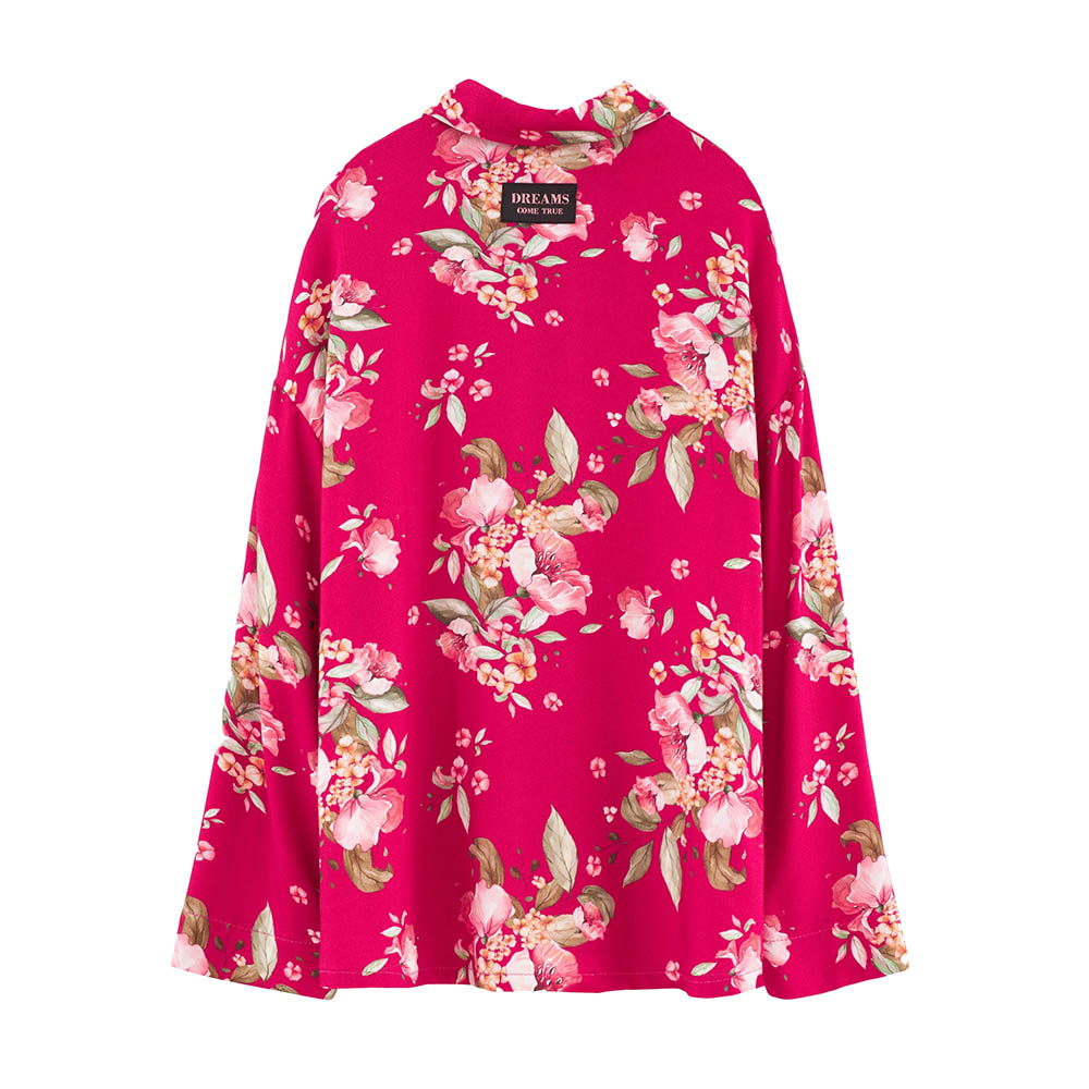 Bell Bimbo - Girls Flower Print Blouse - Pink