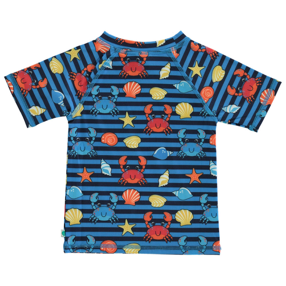 Smafolk - Crabs Print UV50 T-Shirt - Blue