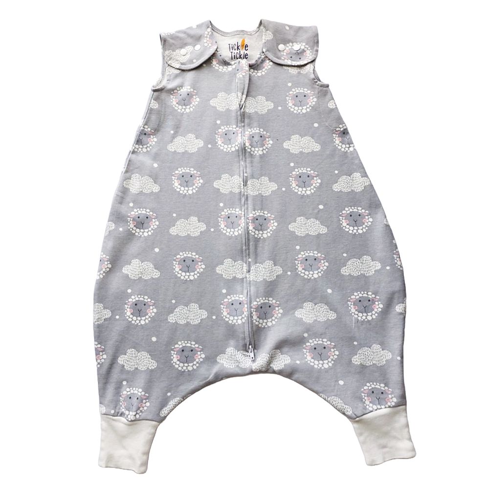 Tickle Tickle Organic Clothing - Cotton Sleeping Bag With Feet - Happy Flock