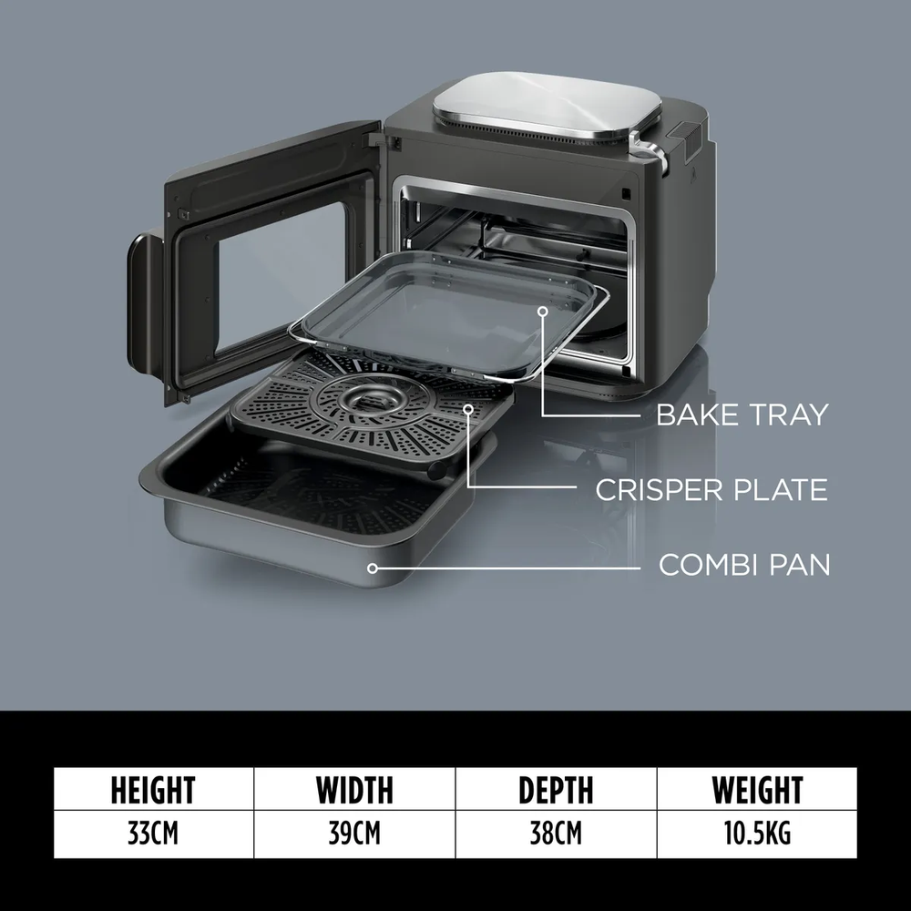 Ninja - Combi 12-In-1 Multi-Cooker Oven And Air Fryer 12.5L - Grey