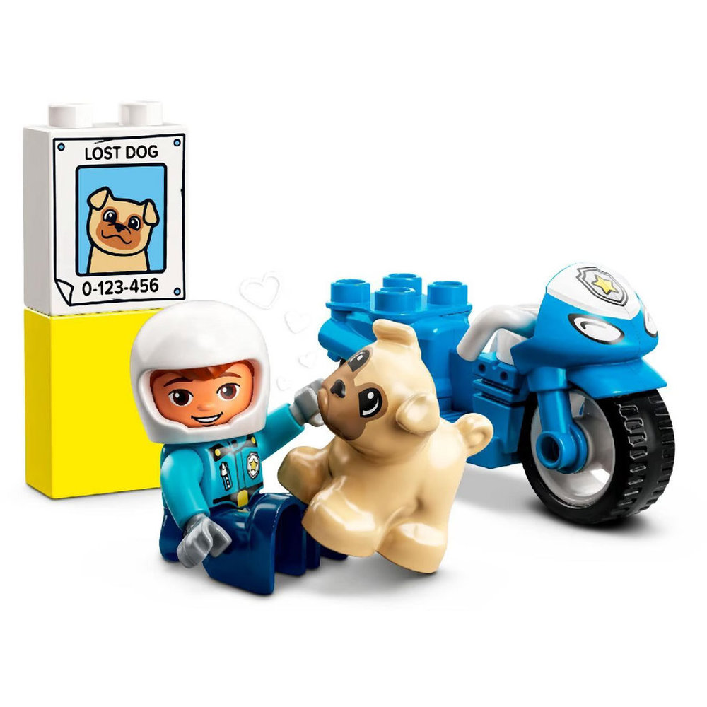 ليغو - مجموعة تركيب دراجة نارية للشرطة - 5 قطع