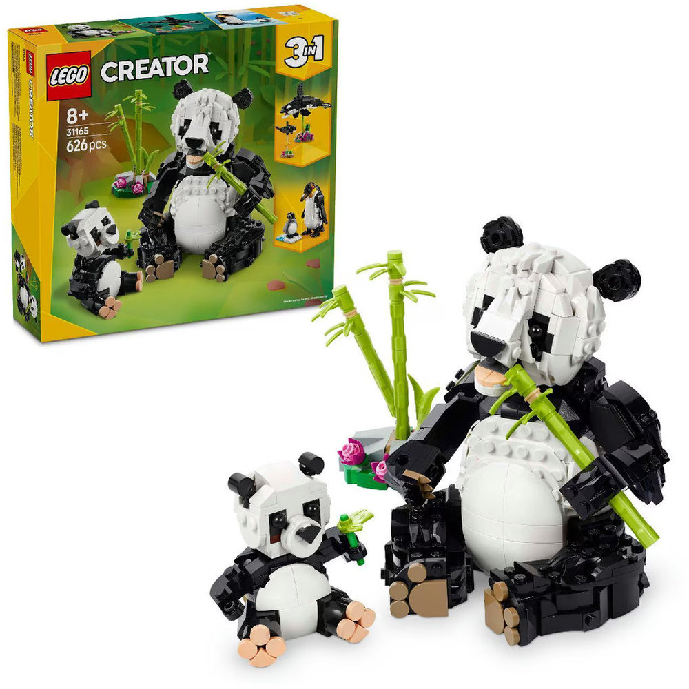 Lego - Wild Animals: Panda Family Building Set - 626 Pcs