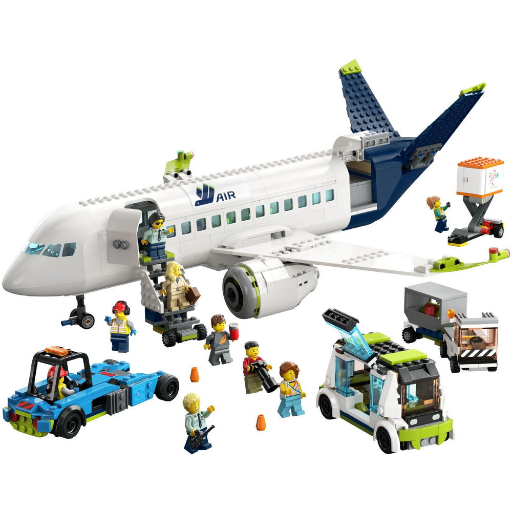 Lego City Passenger Airplane Building Set - 913 Pcs