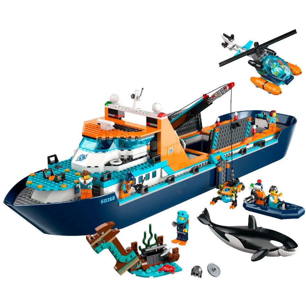 Lego City Arctic Explorer Ship Building Set - 815 Pcs