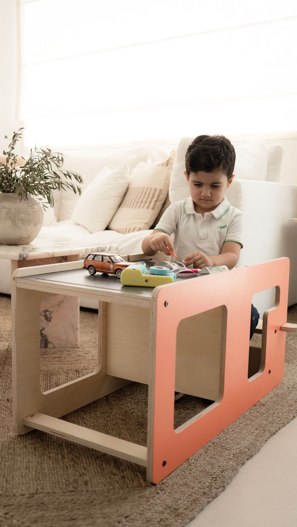 Bibena Nova - Kule Flip Learning Tower & Table - Natural