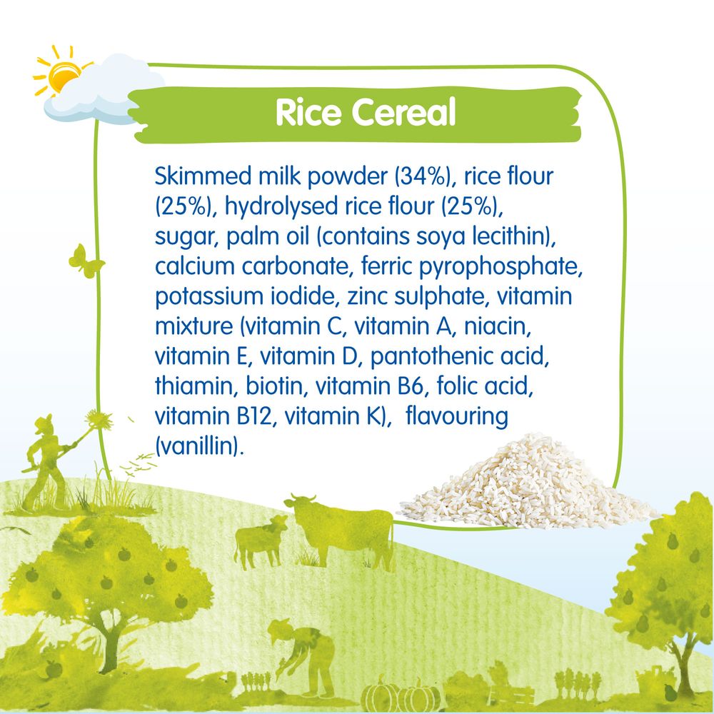 Humana - Baby Milk Cereal - Rice - 400 gm - Pack of 2