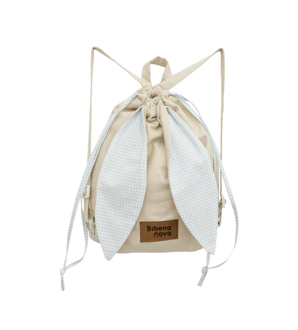 بيبينا نوفا - شنطة الأرنب - بانا كريمي/مربعات خضراء