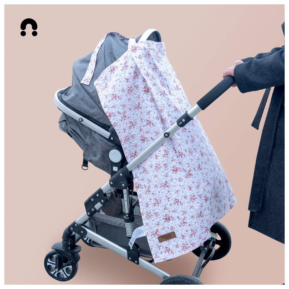 Bibena Nova - Breastfeeding Cover - Powder Flower