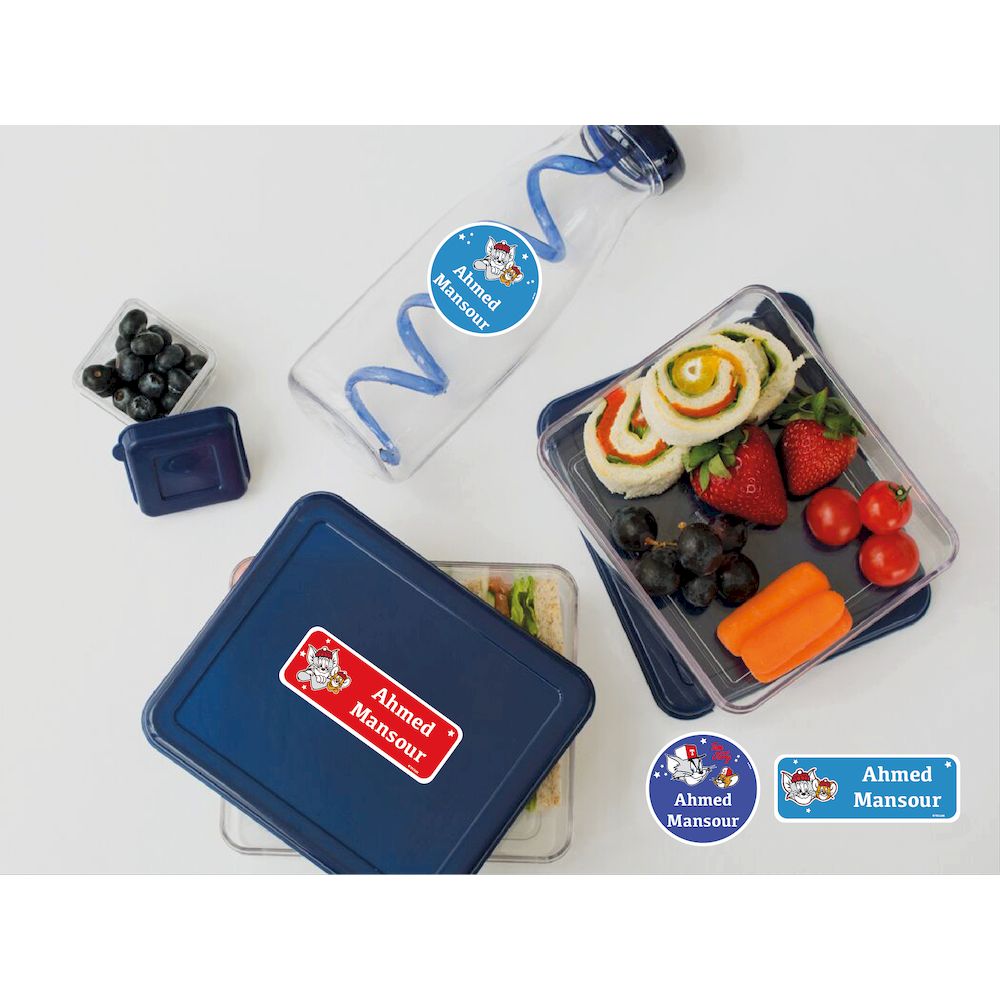 Essmak - Personalised School Labels - Tom And Jerry - 74Pcs