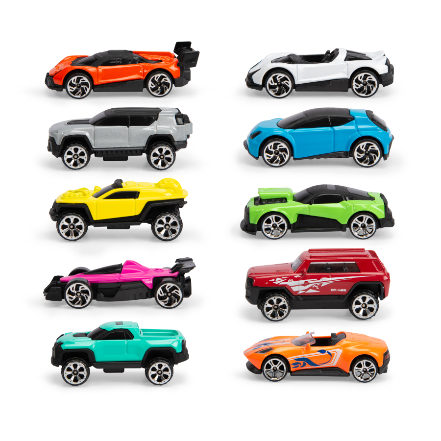 Dickie - Mini Metal Car Playset - Multicolor - 10 Pcs - 7 cm