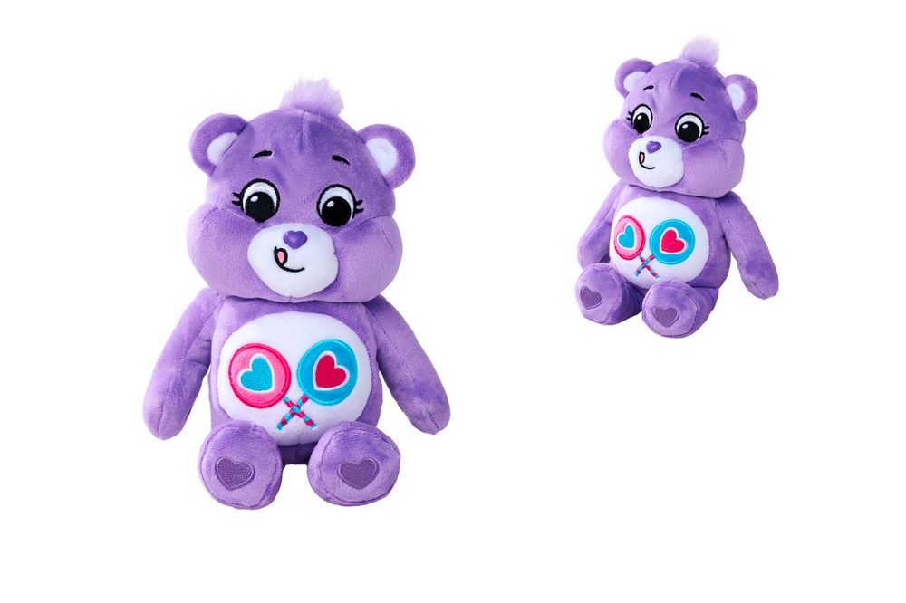 Nicotoy - Care Bears Share Bear Plush Toy - Purple - 23 cm