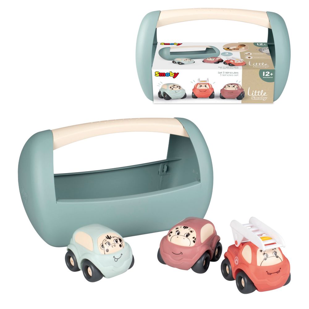 Smoby - Little Vehicles - 3 Pcs