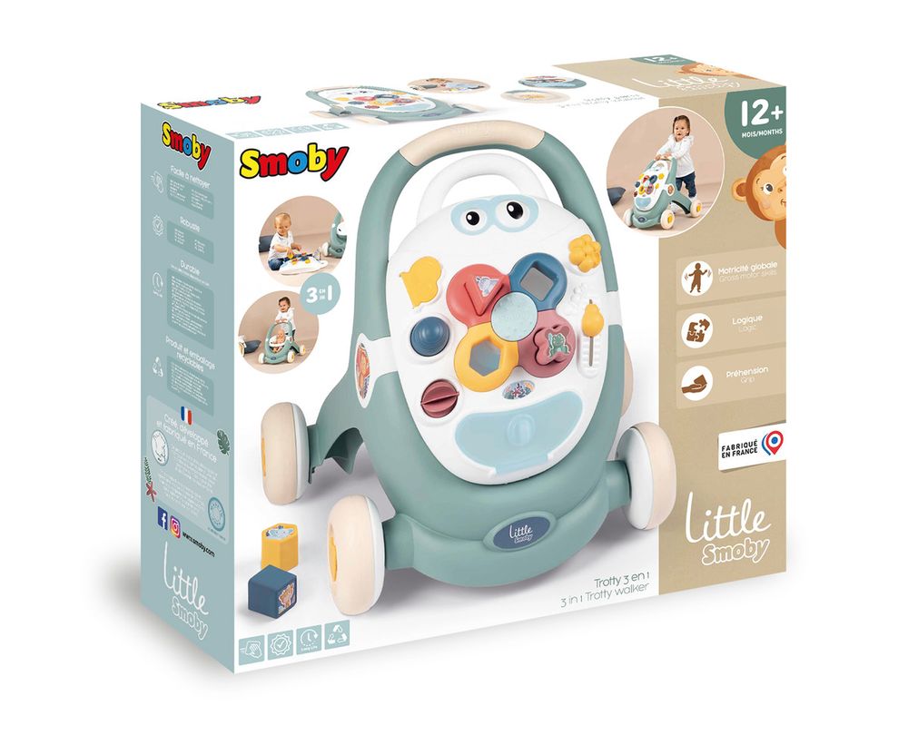 Smoby - 3-In-1 Baby Walker