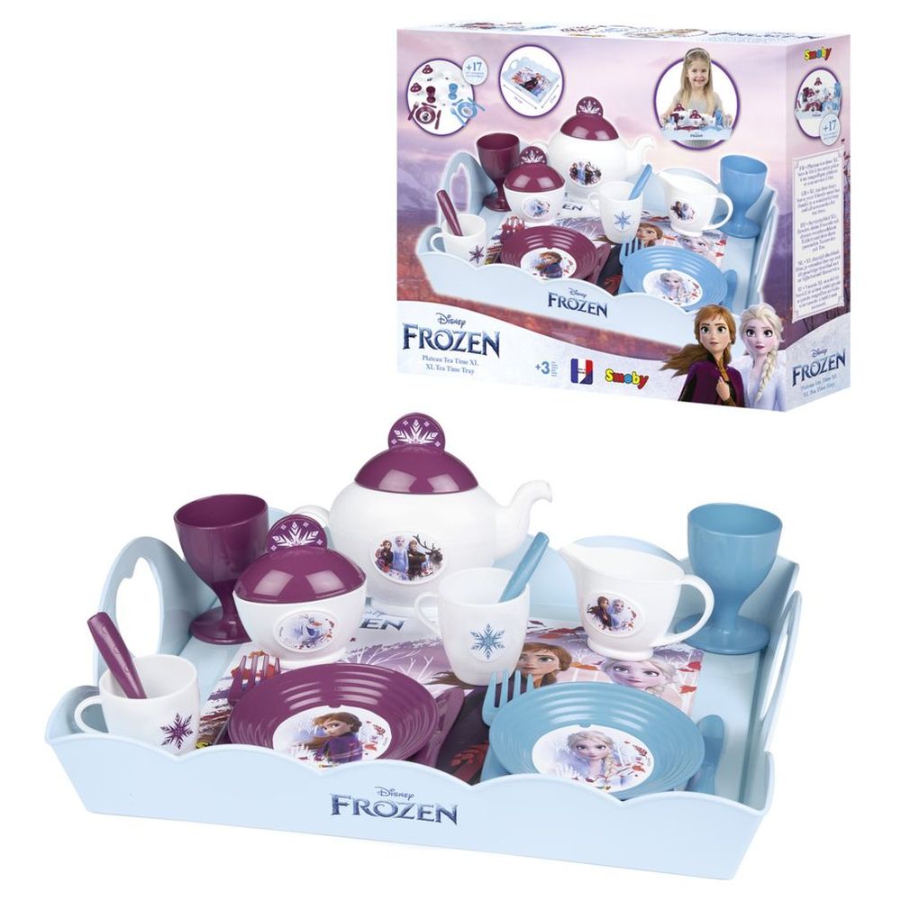 Smoby - Frozen 2 Serving Tray Role Playset - 17+ Pcs
