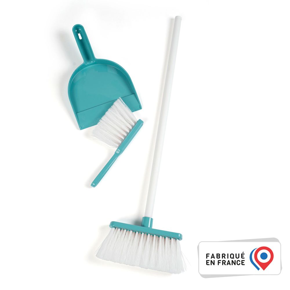 Smoby - Cleaning Set - Blue - 3 Pcs