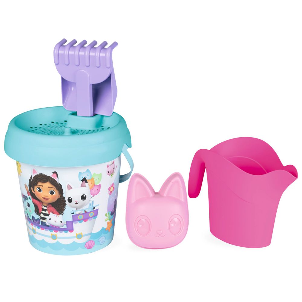 Smoby - Gabby's Dollhouse Beach & Sand Toy Bucket Set - Multicolor