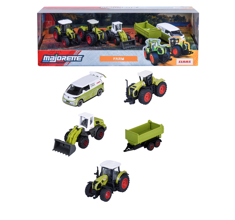 Majorette - Claas Farm Gift Pack Of 5 - Die Cast