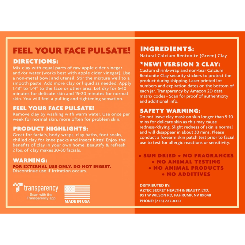 AZTEC SECRET Indian Healing Clay - 454 gm