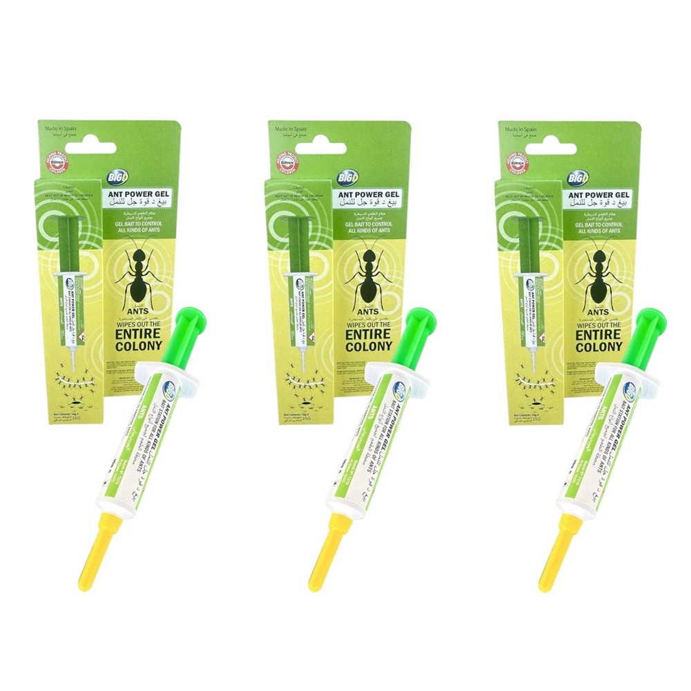 Big D - Ant Power Gel Bait Syringe - Pack of 3 - 10 gm