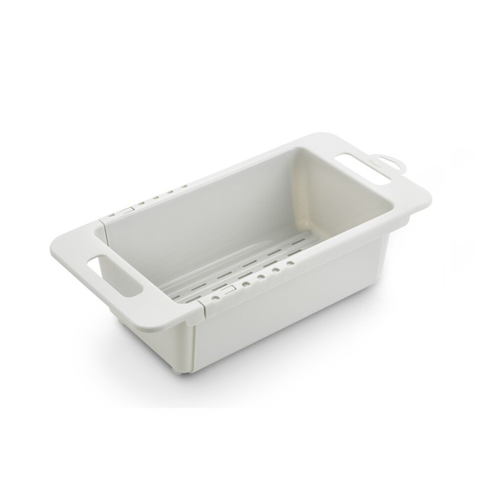 Metaltex - Drainflex Extensible Over The Sink Colander Basket - Adjustable 35-52cm