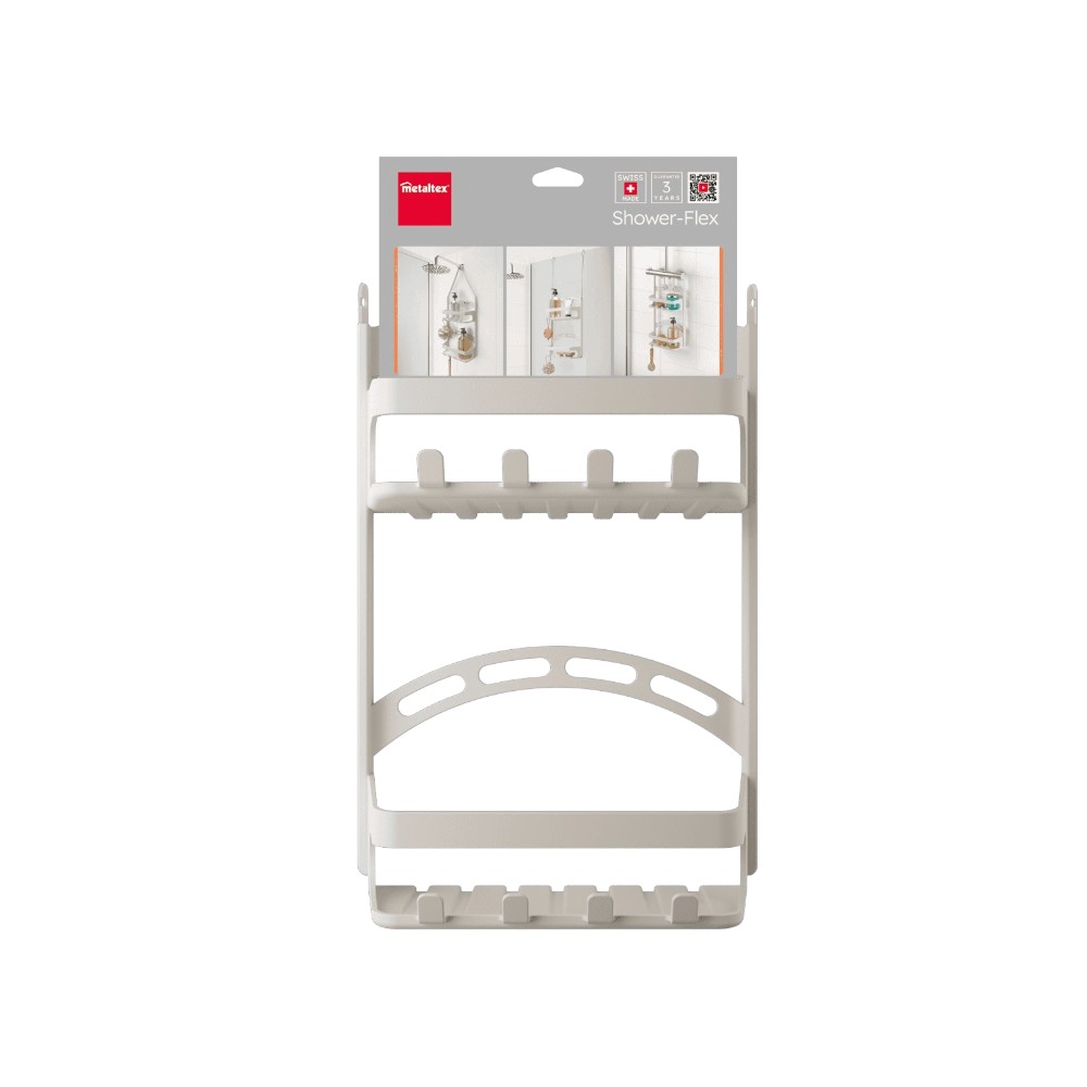 Metaltex - Shower-Flex Shower Caddy - White