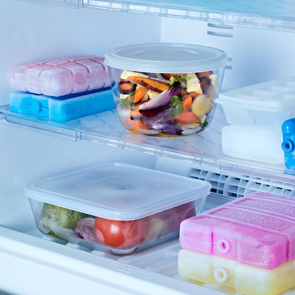 Pyrex Cook & Freeze Round Dish With Plastic Lid - White - 600 ml