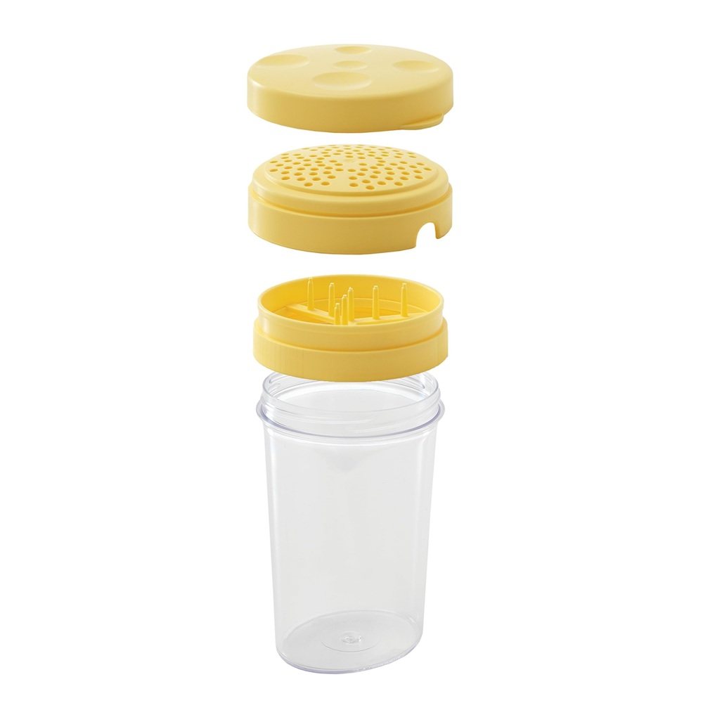 SNIPS - Cheese Sprinkler with Freshness Lid - Yellow - 300gm