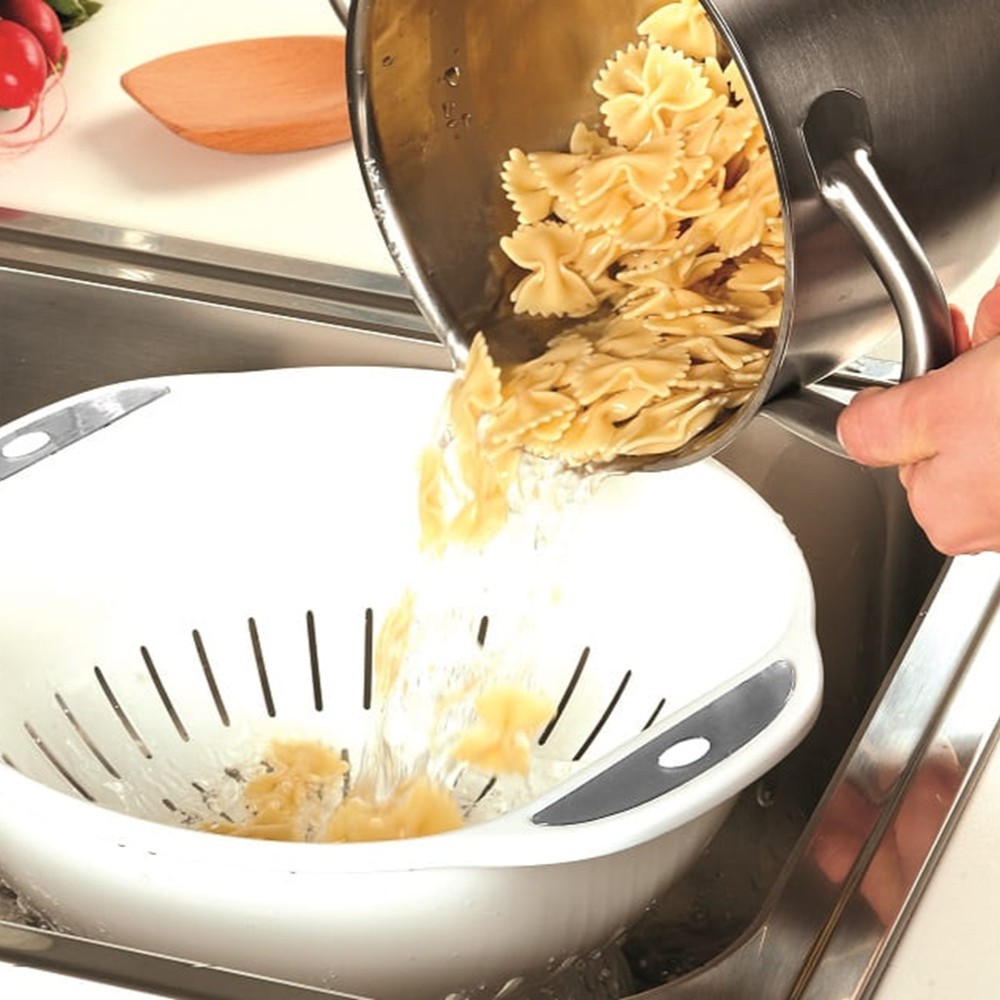 Snips - Pasta Colander With Ergonomic Handles – 28cm - Made In Italy