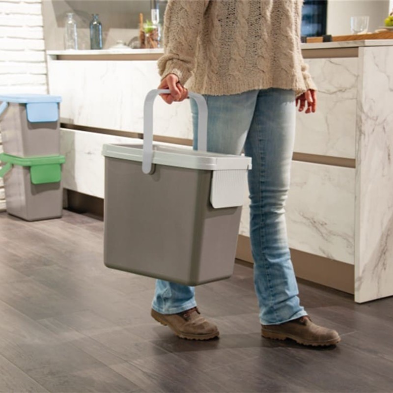 Snips - Recycling Bin - Light Grey Lid