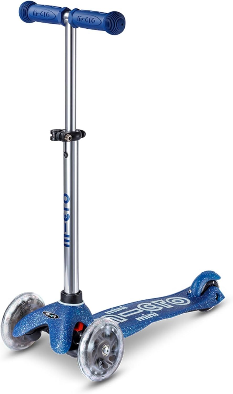 مايكرو - سكوتر ميني ديلوكس جالاكسي جليتر بإضاءة أل اي دي - أزرق داكن