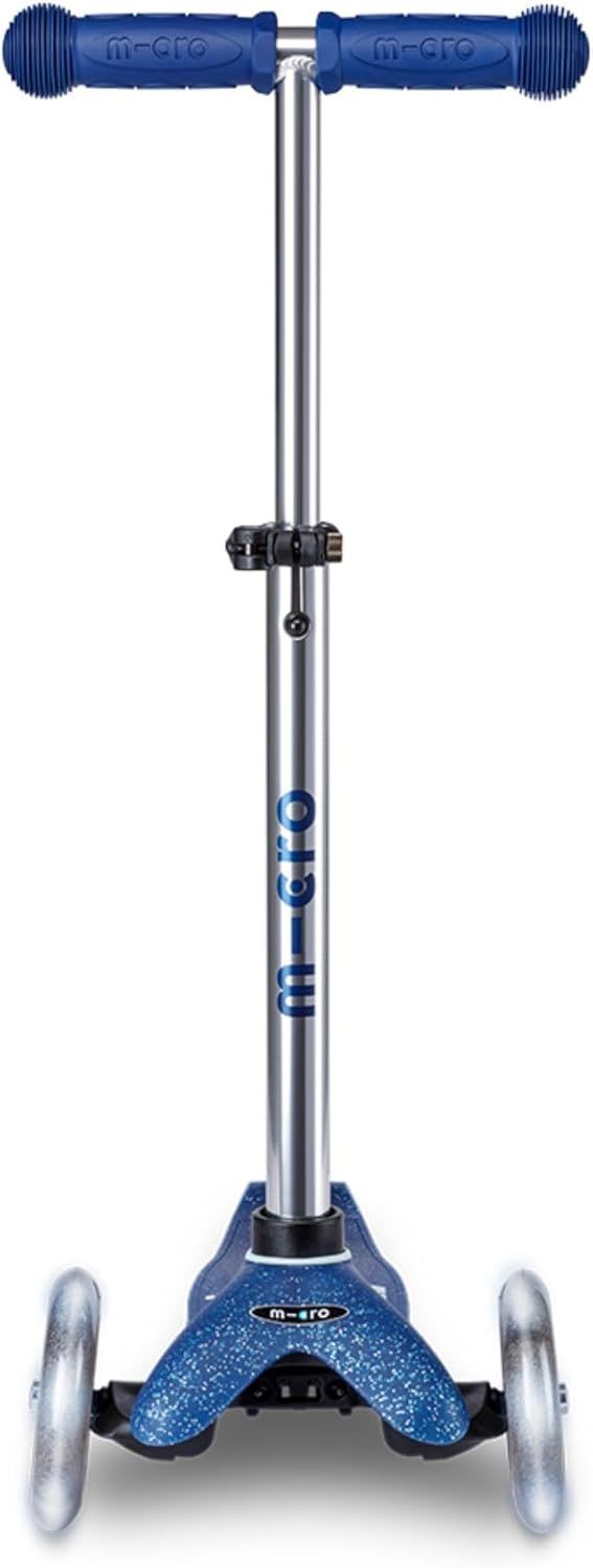 مايكرو - سكوتر ميني ديلوكس جالاكسي جليتر بإضاءة أل اي دي - أزرق داكن