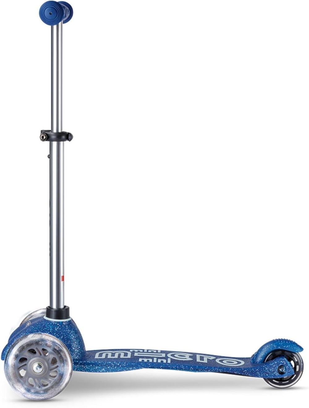 مايكرو - سكوتر ميني ديلوكس جالاكسي جليتر بإضاءة أل اي دي - أزرق داكن