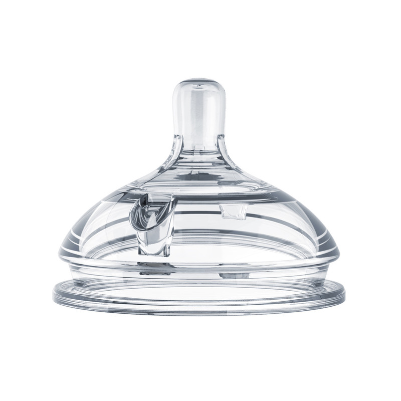 كوموتومو – رضاعة سيليكون بملمس طبيعي مع حلمة تدفق بطيء – أخضر – 150 مل