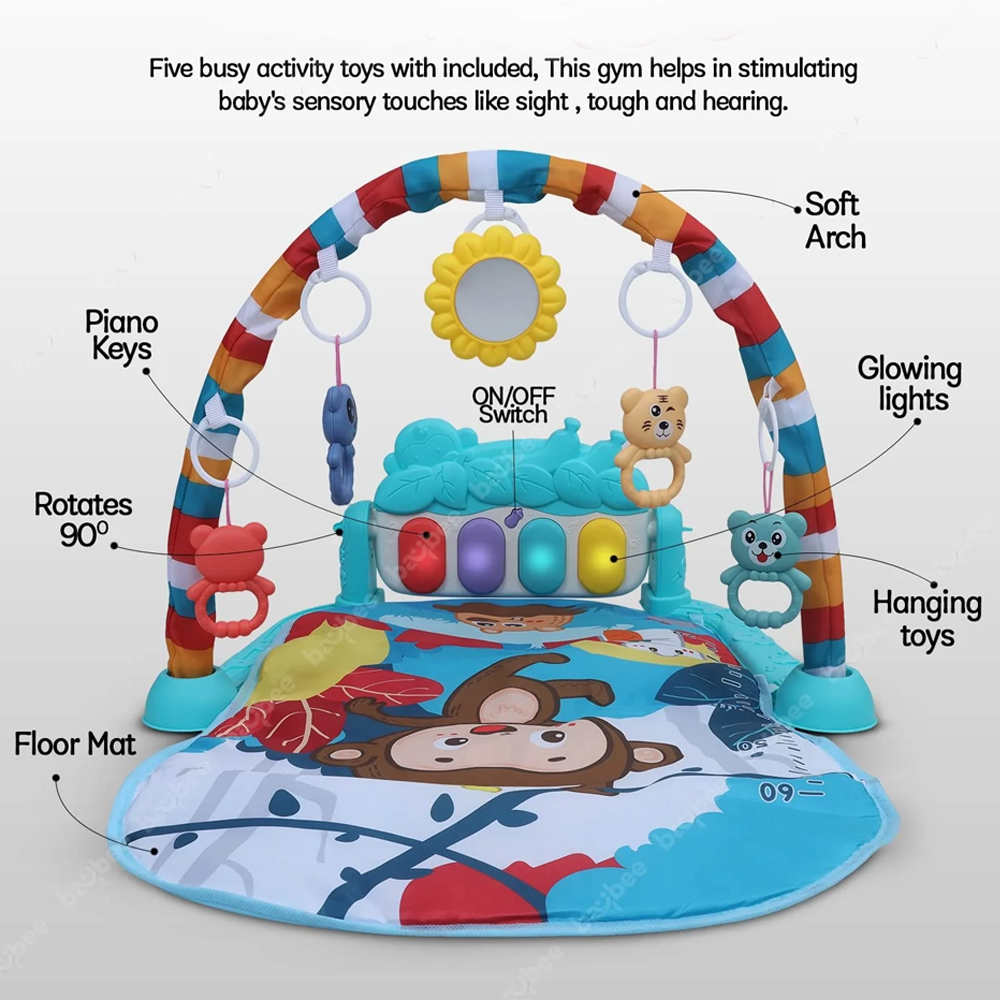 Star Babies - Double-Sided Pedal Piano Activity Playmat - Multicolor