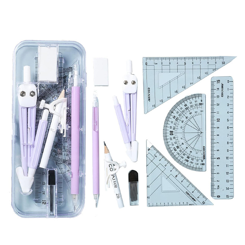 Star Babies - Geometry Set - Purple - 9 Pcs