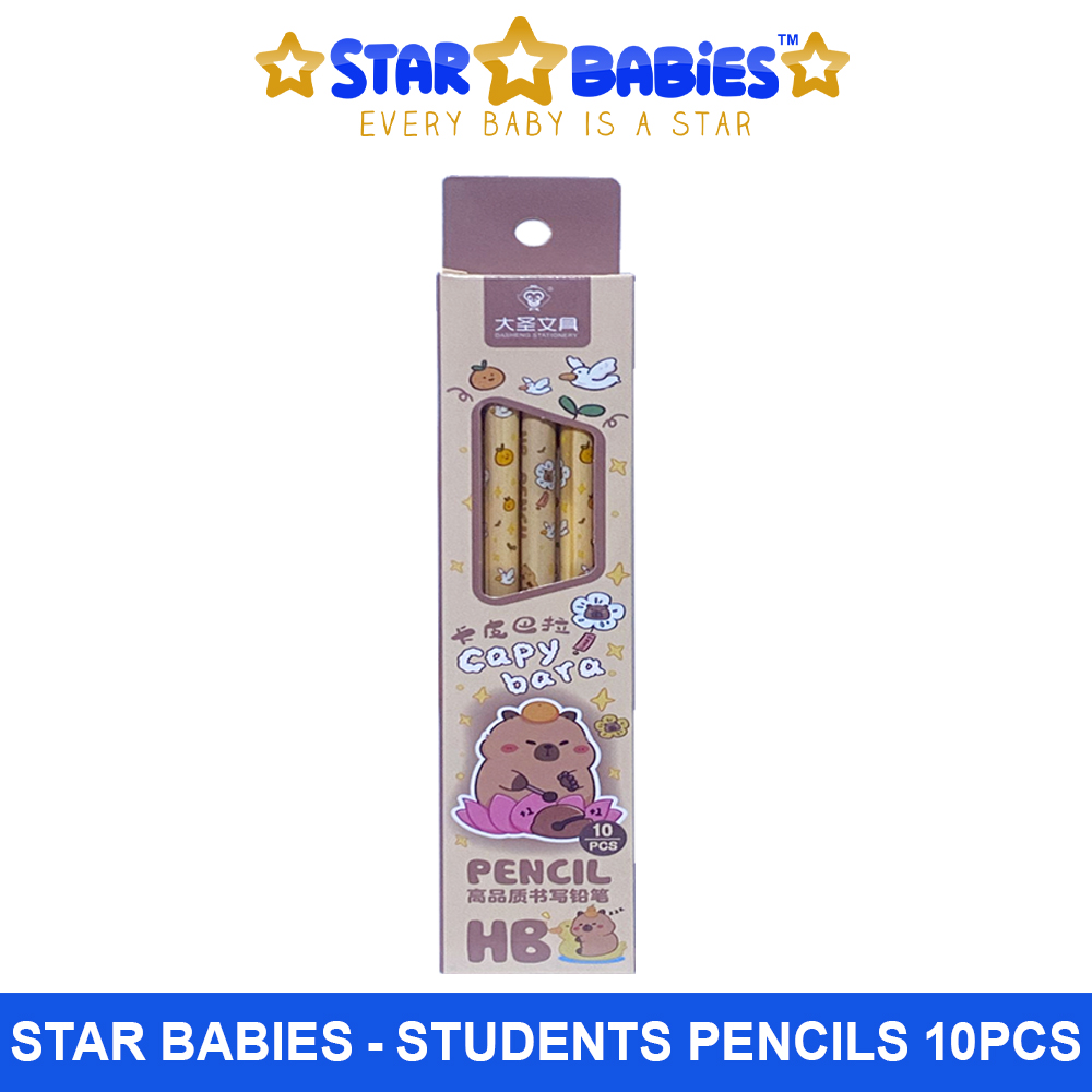 ستار بيبيز - أقلام رصاص للطلاب بنقشة كرتونية - 10 قطع