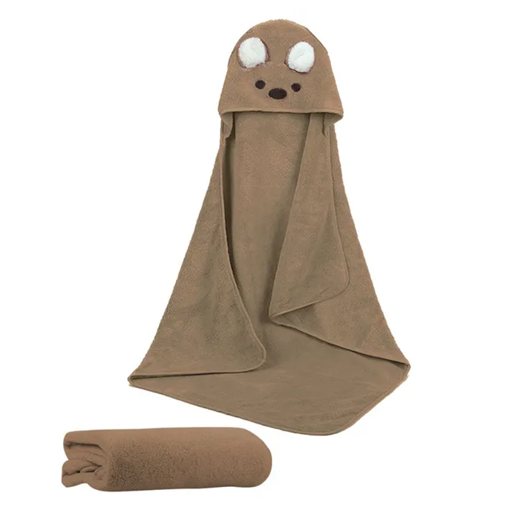 Star Babies - Microfiber Hooded Towel - Brown