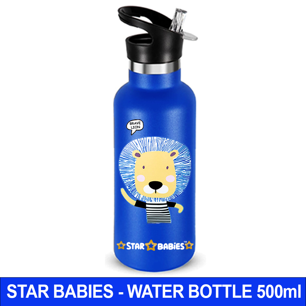 ستار بيبيز - زمزمية مياه ستانلس ستيل - الأسد الشجاع - 500 مل
