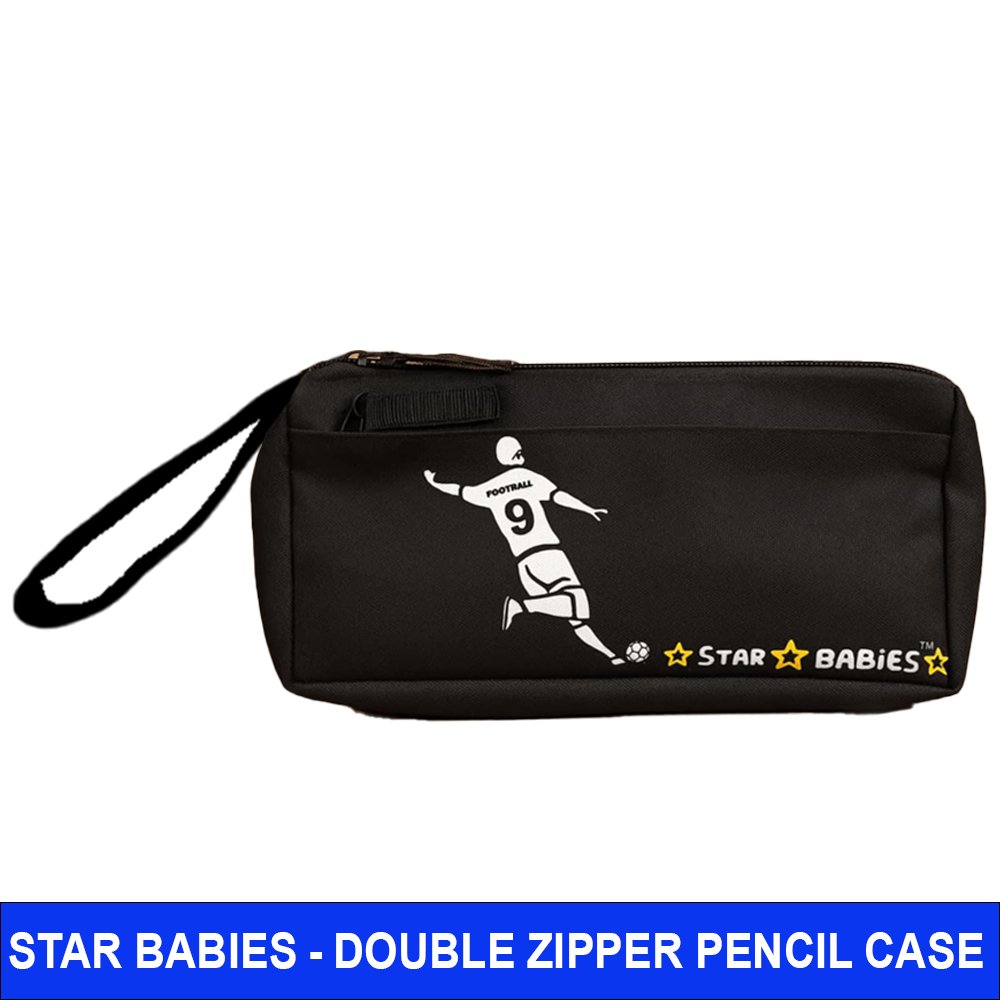 Star Babies - Double Zipper Pencil Case - Football