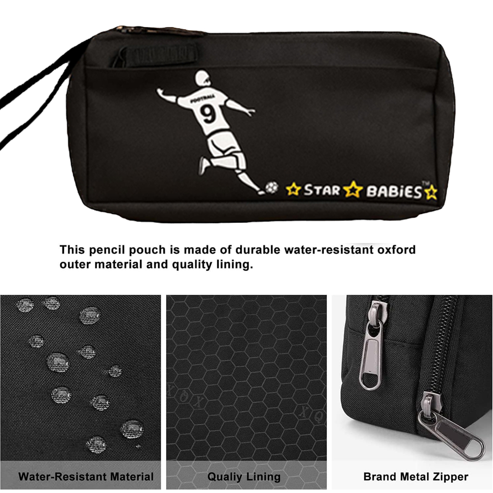 Star Babies - Double Zipper Pencil Case - Football