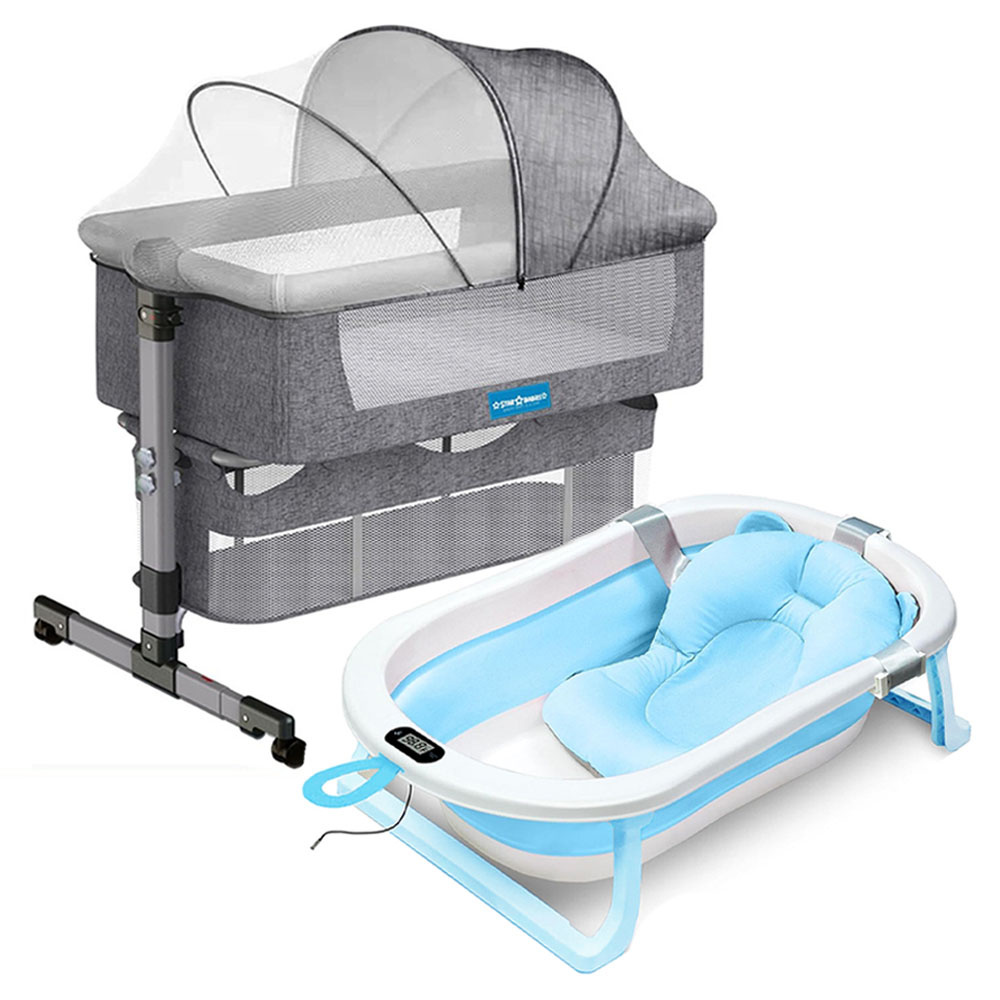 Star Babies - Bedside Crib & Foldable Bathtub & Thermometer
