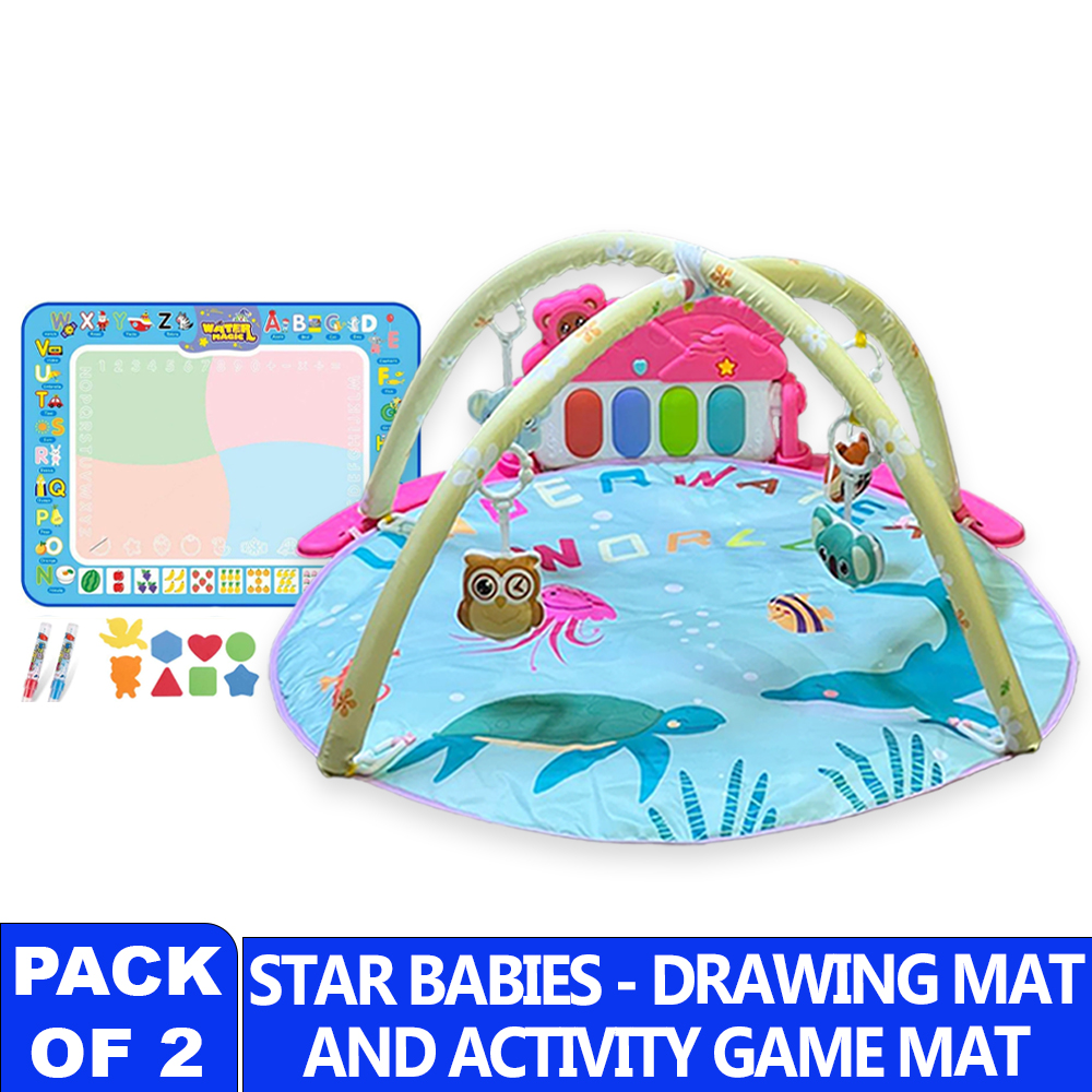 Star Babies - Baby Drawing Mat With Playing Mat Set